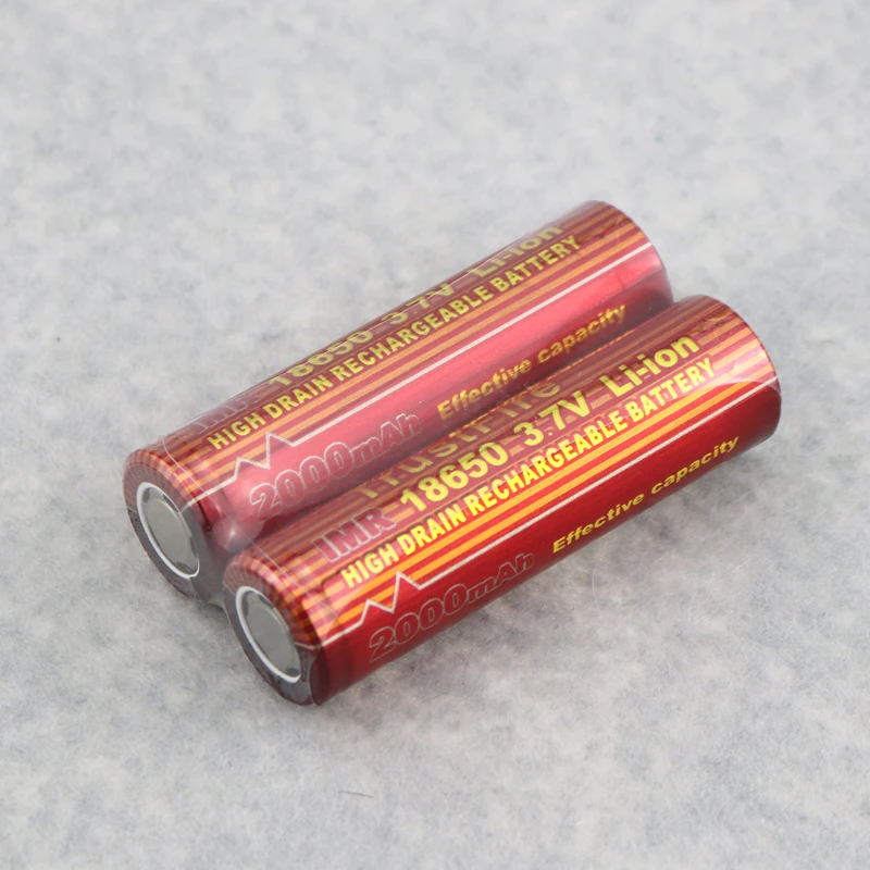 2 шт. оригинальный TrustFire IMR 18650 3 7 в 2000 мАч литий ионный аккумулятор с высокой