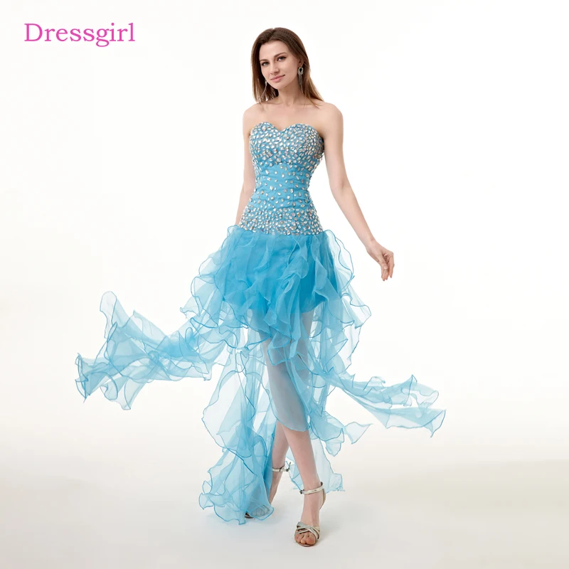 Sky Blue Prom Dresses A-line Sweetheart Organza Crystals Slit Sexy Long Women Prom Gown Evening Dresses Robe De Soiree
Sky Blue Prom Dresses A-line Sweetheart Organza Crystals Slit Sexy Long Women Prom Gown Evening Dresses Robe De Soiree