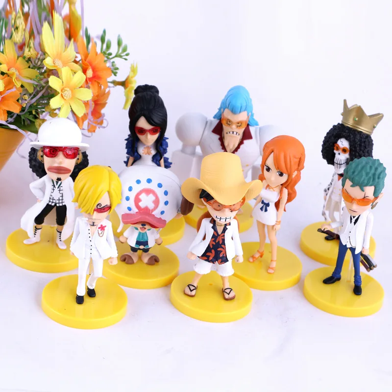Anime One Piece Luffy Chopper Zoro Nami Robin Franky Brook Mini PVC Action Figure Collectible Model Kids Toys Doll 11CM 9pcs/se
Anime One Piece Luffy Chopper Zoro Nami Robin Franky Brook Mini PVC Action Figure Collectible Model Kids Toys Doll 11CM 9pcs/se
