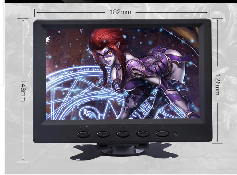 7 inch LED portable HD monitor device HDMI computer LCD industrial mini display
7 inch LED portable HD monitor device HDMI computer LCD industrial mini display