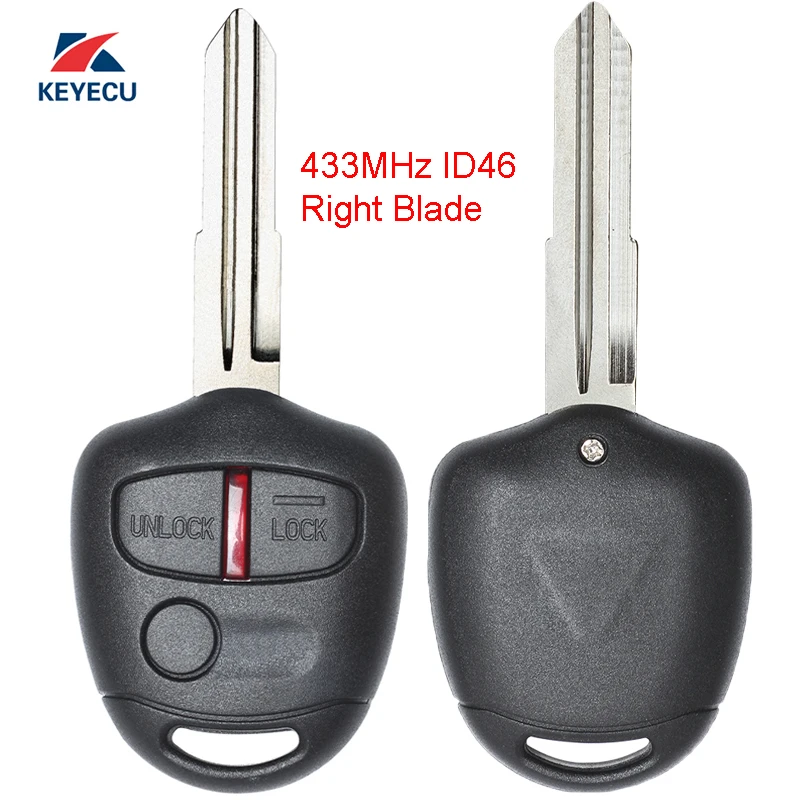 KEYECU Замена дистанционного ключа Fob 3 кнопки 433 МГц ID46 чип для Mitsubishi Lancer Outlander 2008-2013
KEYECU Замена дистанционного ключа Fob 3 кнопки 433 МГц ID46 чип для Mitsubishi Lancer Outlander 2008-2013