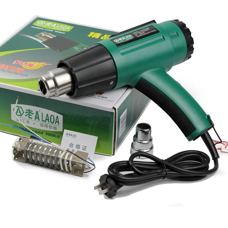 LAOA 1600W Adjustable Hot Air Gun Hand Hold Temperature Heating Element Heater Heat Gun Hot Gun
LAOA 1600W Adjustable Hot Air Gun Hand Hold Temperature Heating Element Heater Heat Gun Hot Gun