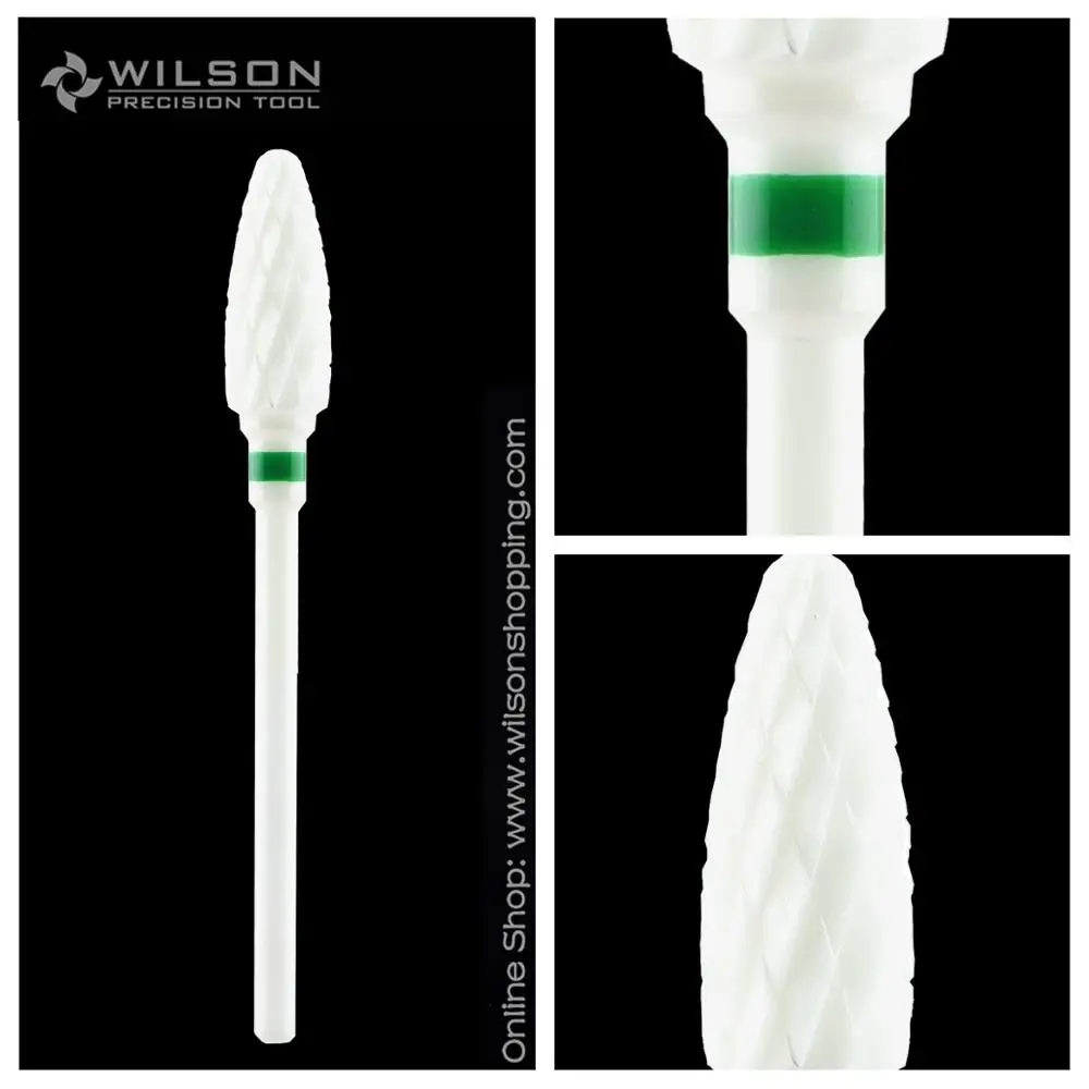 Bullet Shape - Extra Coarse - White Solid Ceramic - (6300301) - WILSON Ceramic Nail Drill Bit & Zirconia Ceramic Dental Burs
Bullet Shape - Extra Coarse - White Solid Ceramic - (6300301) - WILSON Ceramic Nail Drill Bit & Zirconia Ceramic Dental Burs