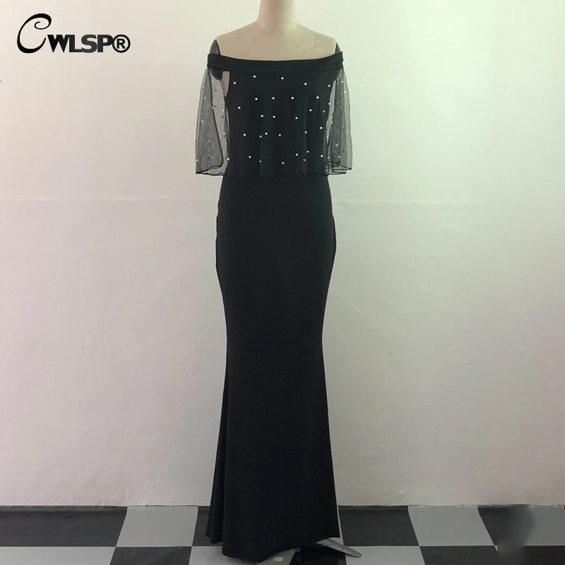 CWLSP 2018 Mesh Sexy Dress For Women Strapless Sheath With Floor Length Dress Backless See-through Vestidos Female QZ2909
CWLSP 2018 Mesh Sexy Dress For Women Strapless Sheath With Floor Length Dress Backless See-through Vestidos Female QZ2909
