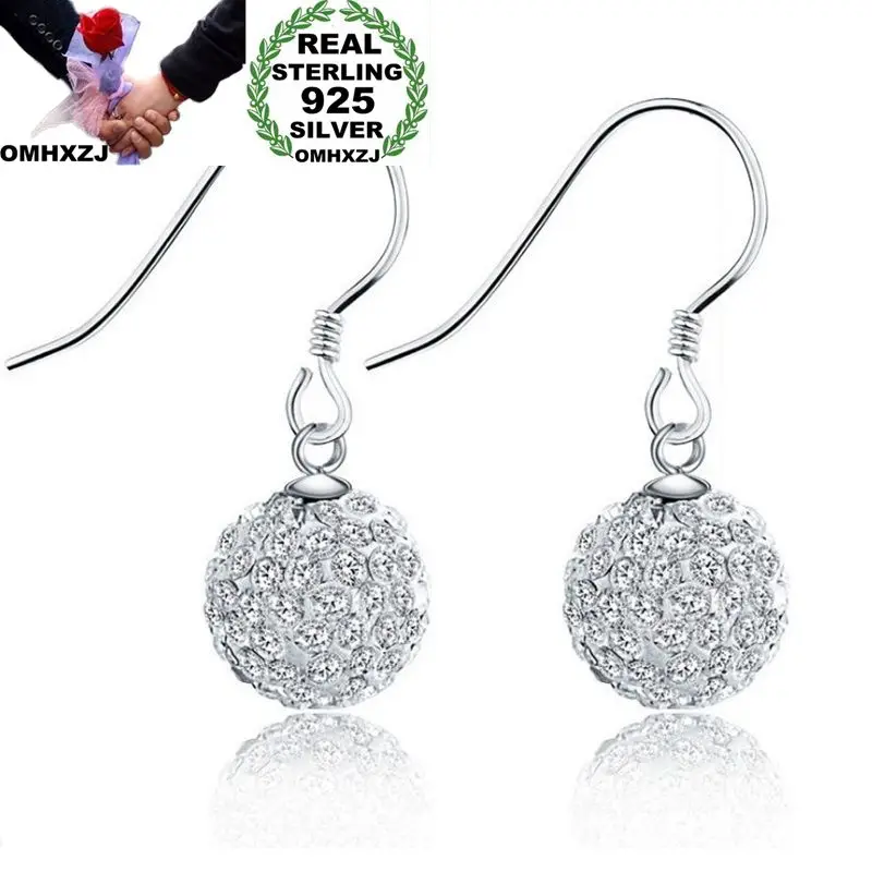 OMHXZJ Wholesale European Fashion Woman Girl Party Wedding Gift White AAA Zircon Balls 925 Sterling Silver Earrings EA107
OMHXZJ Wholesale European Fashion Woman Girl Party Wedding Gift White AAA Zircon Balls 925 Sterling Silver Earrings EA107