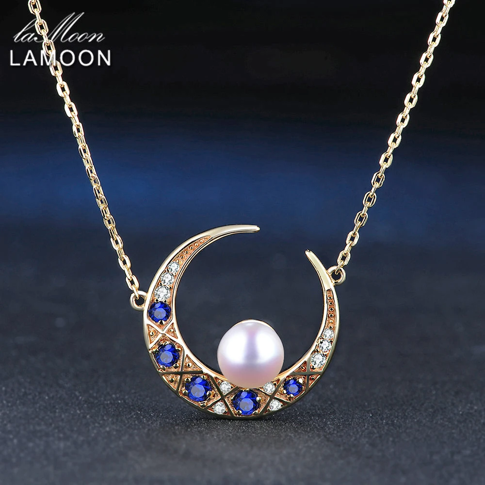 LAMOON 6.5mm 100% Natural Freshwater Pearl Jewelry 925 Sterling Silver Jewelry Light Yellow Gold Color Pendant Necklace LMNI006
LAMOON 6.5mm 100% Natural Freshwater Pearl Jewelry 925 Sterling Silver Jewelry Light Yellow Gold Color Pendant Necklace LMNI006