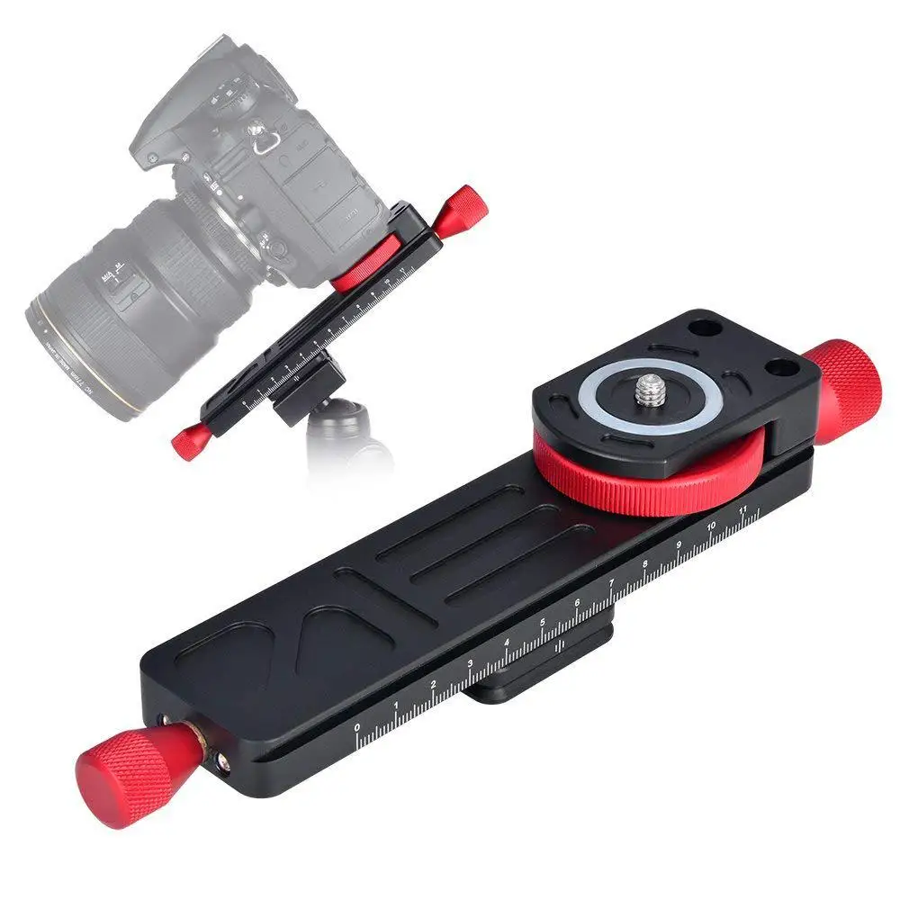 Kuulee W-160 2-Way Macro Focusing Rail Slider Plate Close-up Photography Tripod Head with 1/4" Screw
Kuulee W-160 2-Way Macro Focusing Rail Slider Plate Close-up Photography Tripod Head with 1/4" Screw