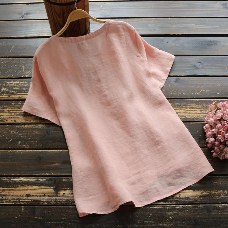 Cotton Time-limited Top Vadim New Zanzea Women free Shipping 2021 Vintage Sleeve Tops Loose V-neck Shirt
Cotton Time-limited Top Vadim New Zanzea Women free Shipping 2021 Vintage Sleeve Tops Loose V-neck Shirt