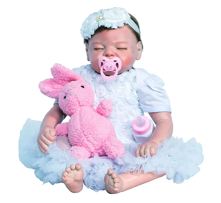 19 дюймов куклы для новорожденных Bebes Reborn Menina лучший подарок детей силиконовые