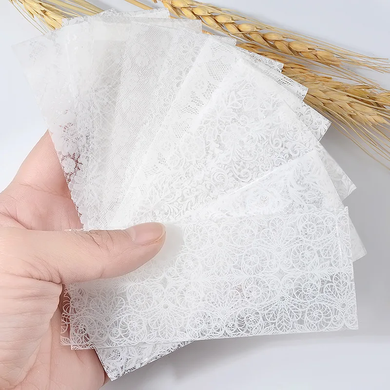 10Pcs 20cmx4cm New 2019 White Lace Transfer Foils Nail Art Sexy Full Wraps Flower For Gel Polish 3D Nails Art Decorations Decals
10Pcs 20cmx4cm New 2019 White Lace Transfer Foils Nail Art Sexy Full Wraps Flower For Gel Polish 3D Nails Art Decorations Decals