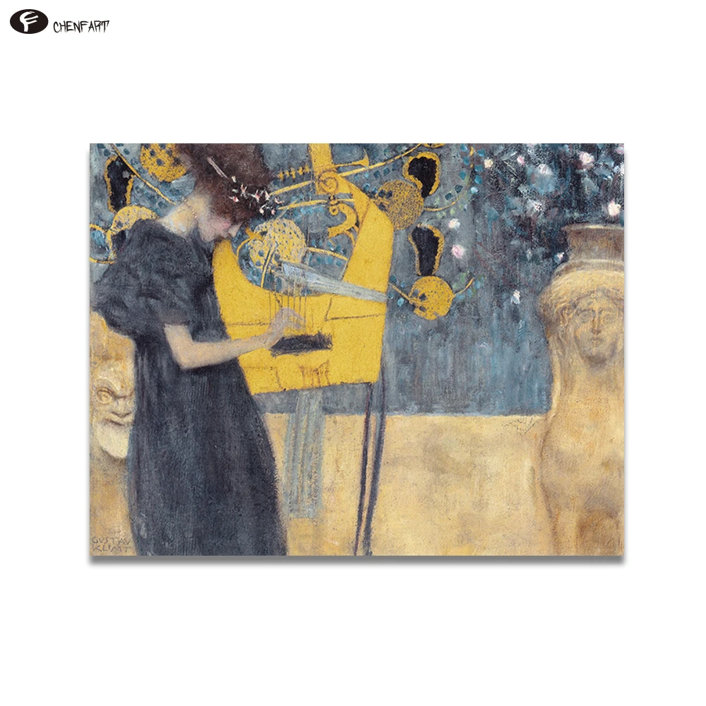 CHENFART Home Decor Wall Art Gustav Klimt Music Abstract Oil Painting Canvas for living room no Framed
CHENFART Home Decor Wall Art Gustav Klimt Music Abstract Oil Painting Canvas for living room no Framed