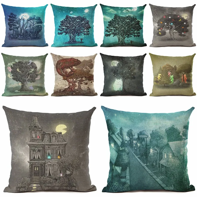 Colorful Tree Cushion Cover Decorative Sofa Throw Pillow Car Chair Home Decor Pillow Case almofadas
Colorful Tree Cushion Cover Decorative Sofa Throw Pillow Car Chair Home Decor Pillow Case almofadas