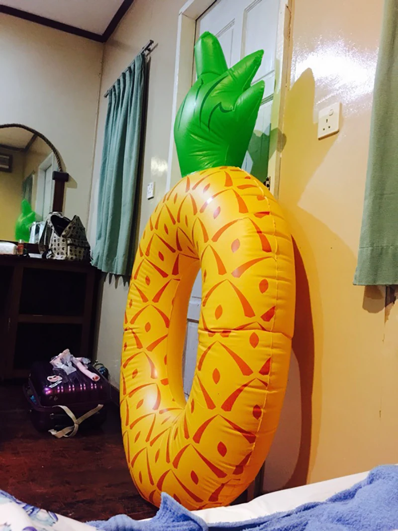 Giant Pineapple Shape Thicken Inflatable PVC Swimming Rings Pool Float Air Mattress Beach Water Fun Toy Lifebuoy Adult 180*120cm
Giant Pineapple Shape Thicken Inflatable PVC Swimming Rings Pool Float Air Mattress Beach Water Fun Toy Lifebuoy Adult 180*120cm