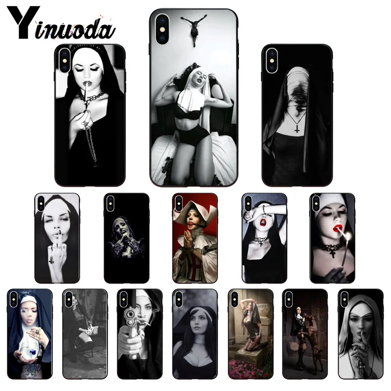 Sister nun TPU Soft Silicone Black Phone Case for Apple iPhone 8 7 6 6S Plus X XS MAX 5 5S SE XR Mobile Cover
Sister nun TPU Soft Silicone Black Phone Case for Apple iPhone 8 7 6 6S Plus X XS MAX 5 5S SE XR Mobile Cover
