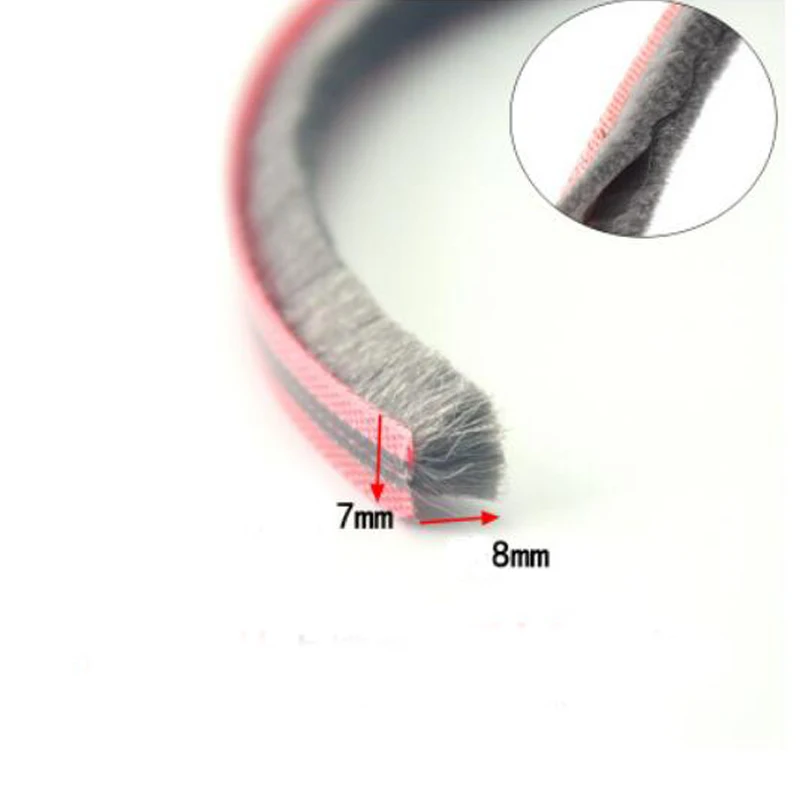 7mm x 8mm aluminum sliding door and window draught excluder brush pile seal weatherstrip dustproof strip
7mm x 8mm aluminum sliding door and window draught excluder brush pile seal weatherstrip dustproof strip