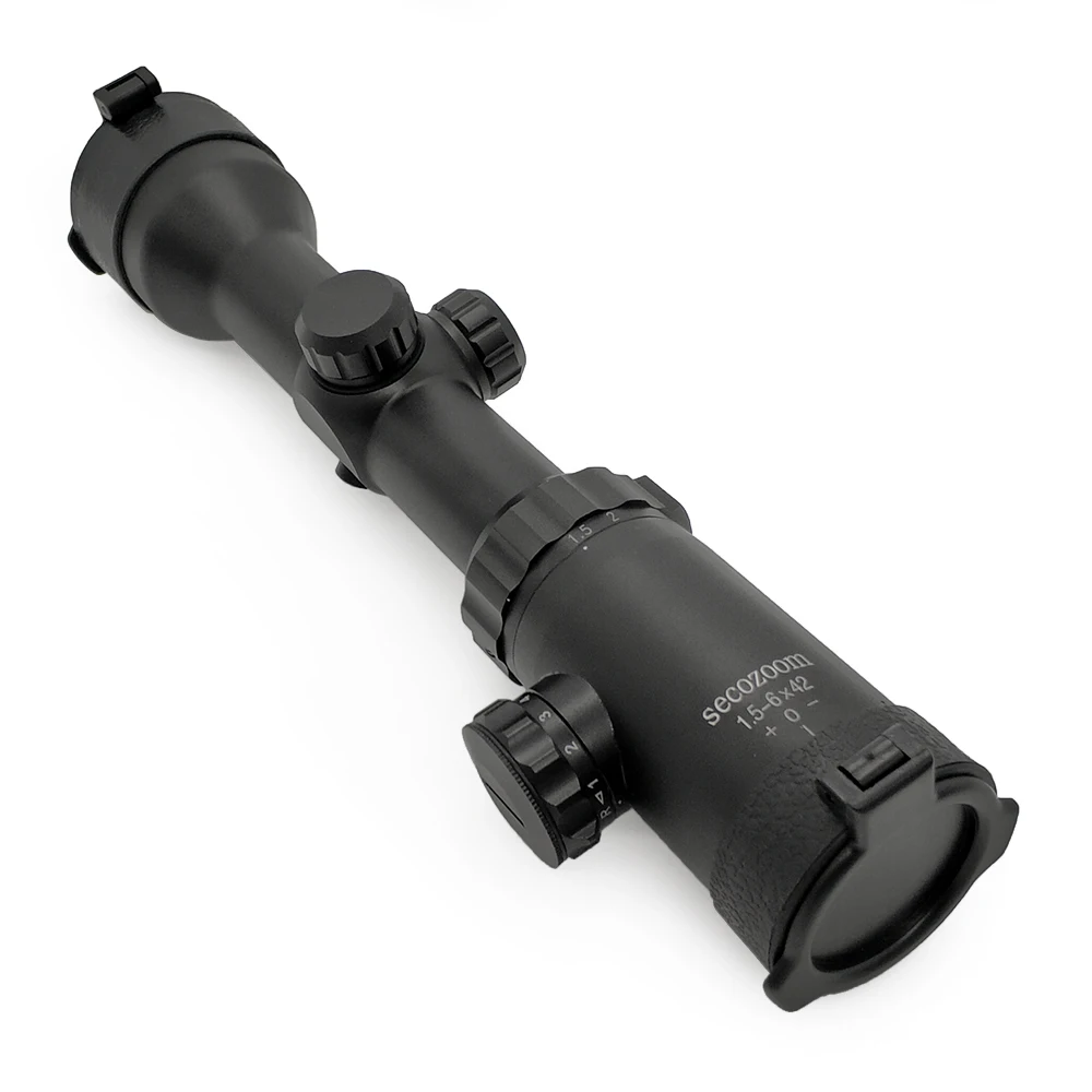 Riflescope 1.5-6x42 Compact Hunting Scopes Tactical Large objective lens FMC Water Shock proof natural vision telescopic sight
Riflescope 1.5-6x42 Compact Hunting Scopes Tactical Large objective lens FMC Water Shock proof natural vision telescopic sight