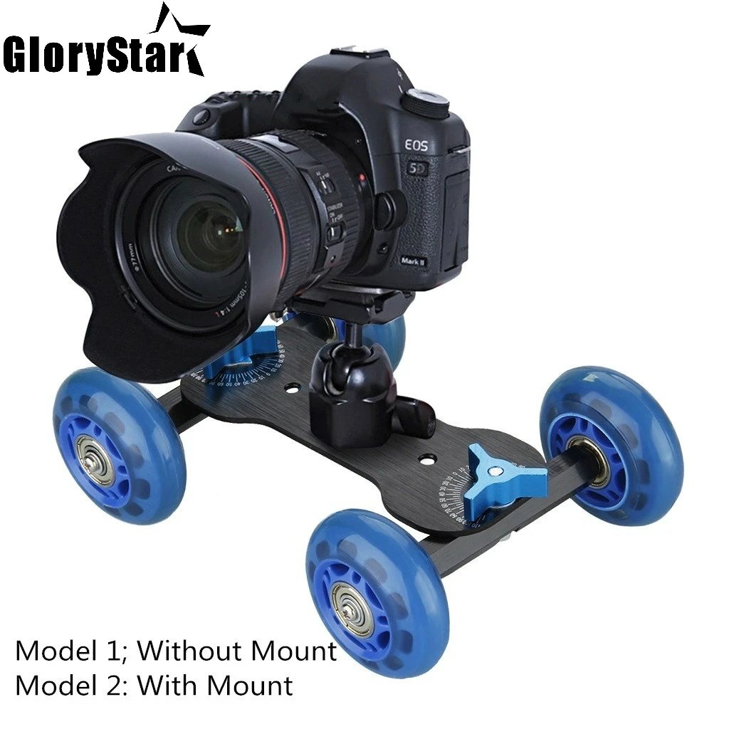 Desktop DSLR Camera Photograph Rail Rolling Track Slider Skater Table Dolly Car Flexible for Speedlite DSLR Camera Camcorder
Desktop DSLR Camera Photograph Rail Rolling Track Slider Skater Table Dolly Car Flexible for Speedlite DSLR Camera Camcorder