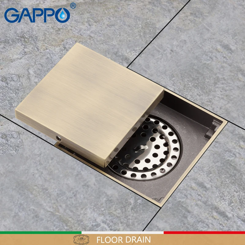 GAPPO Drains Antique Brass bathroom waste drains Squarefloor Cover anti-odor Bathroom Shower drain strainer shower Room
GAPPO Drains Antique Brass bathroom waste drains Squarefloor Cover anti-odor Bathroom Shower drain strainer shower Room