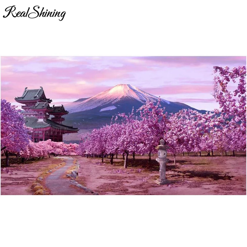 picture of Rhinestone Mosaic 5D Diy Diamond Painting SPink Cherry Blossom Scenery Diamond Embroidery full square round FS5634
picture of Rhinestone Mosaic 5D Diy Diamond Painting SPink Cherry Blossom Scenery Diamond Embroidery full square round FS5634