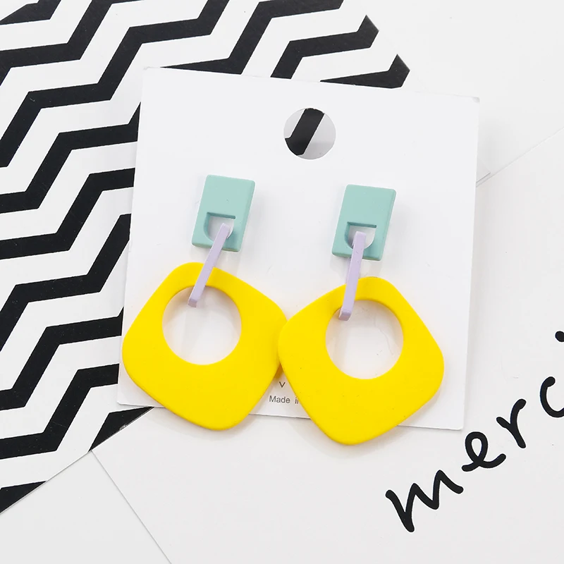 Lifefontier Korean Irregular Candy Color Acrylic Earrings Geometry Rectangle Buckle Long Drop Earrings Summer Jewelry Gift
Lifefontier Korean Irregular Candy Color Acrylic Earrings Geometry Rectangle Buckle Long Drop Earrings Summer Jewelry Gift