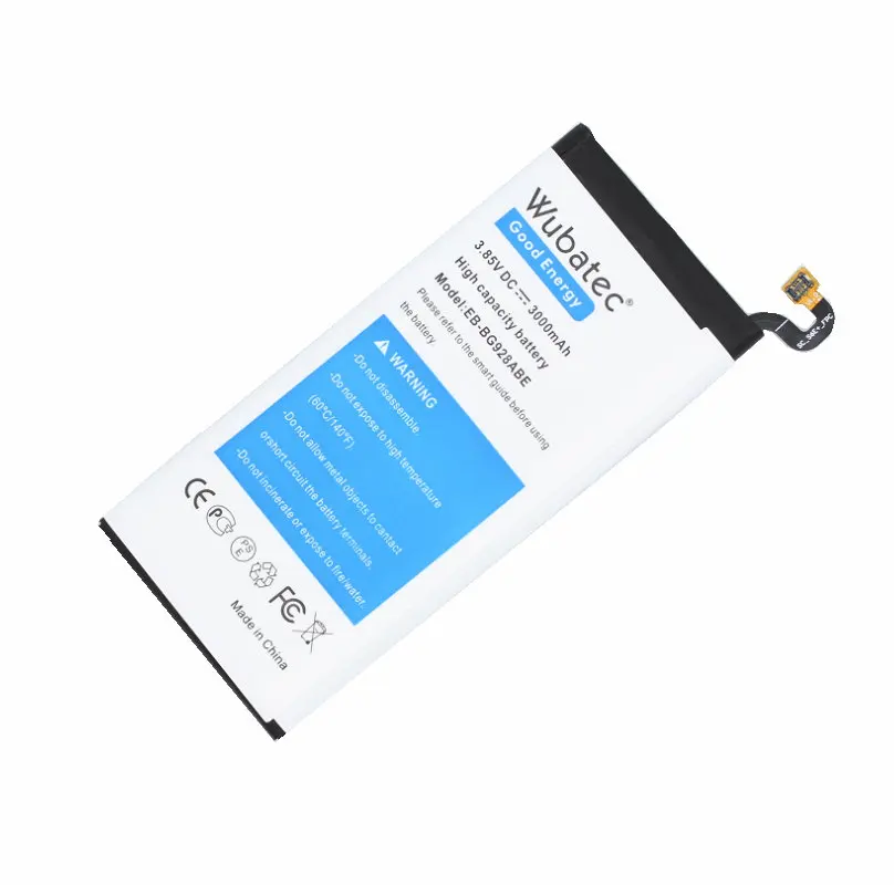 Wubatec 1x3000 мАч EB-BG928ABE батарея для Samsung Galaxy S6 edge Plus Edge + G928F G928V G928S G9280 G928T G928A G928P