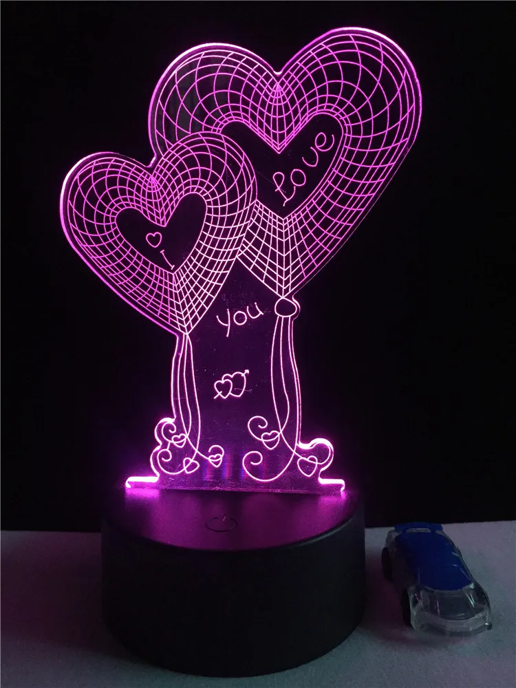 Love Heart Balloon Shape 3D Visual Lamp Night Light Led Bedroom Wedding Decoration Holiday & Family Gift Present
Love Heart Balloon Shape 3D Visual Lamp Night Light Led Bedroom Wedding Decoration Holiday & Family Gift Present