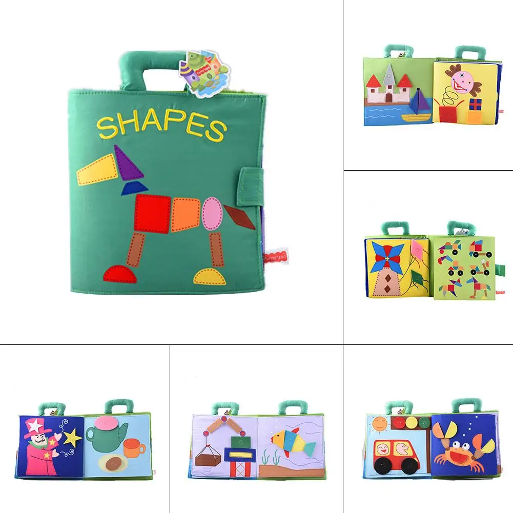 Tangram Puzzle-shaped Paired Cloth Book Educational Toy Animal Puzzle Shape Matching Cloth Washable Book For Children Learning
Tangram Puzzle-shaped Paired Cloth Book Educational Toy Animal Puzzle Shape Matching Cloth Washable Book For Children Learning