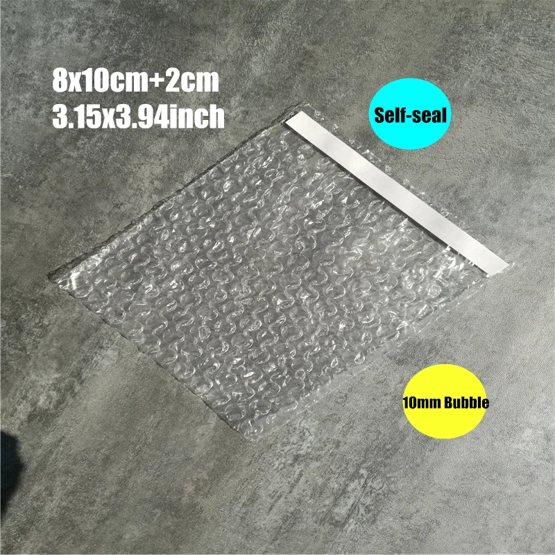 Пузырчатая пленка пузырчатая для упаковки 8*10 + 2 см 50 шт. 10 мм|envelope bubble|foam bubbleenvelope