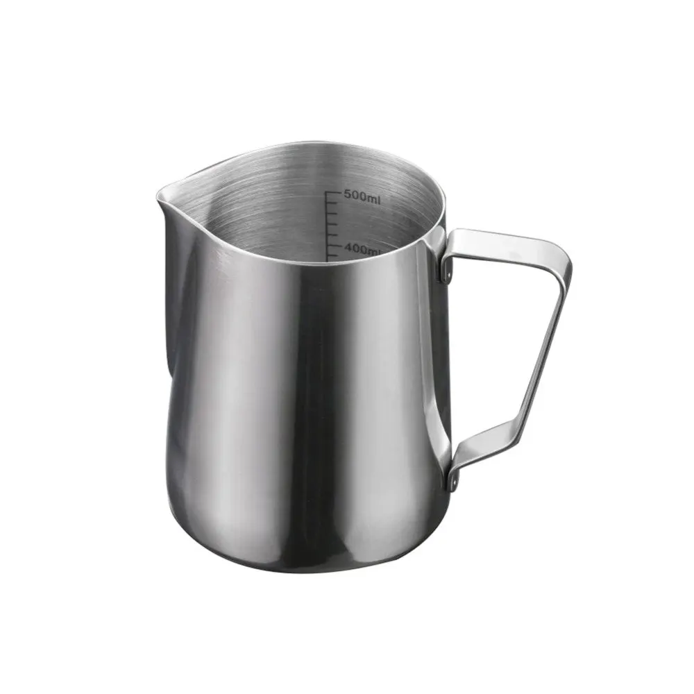 Stainless Steel Milk frothing jug Espresso Coffee Pitcher Barista Craft Coffee Latte Milk Frothing Jug With Measurement Markings
Stainless Steel Milk frothing jug Espresso Coffee Pitcher Barista Craft Coffee Latte Milk Frothing Jug With Measurement Markings