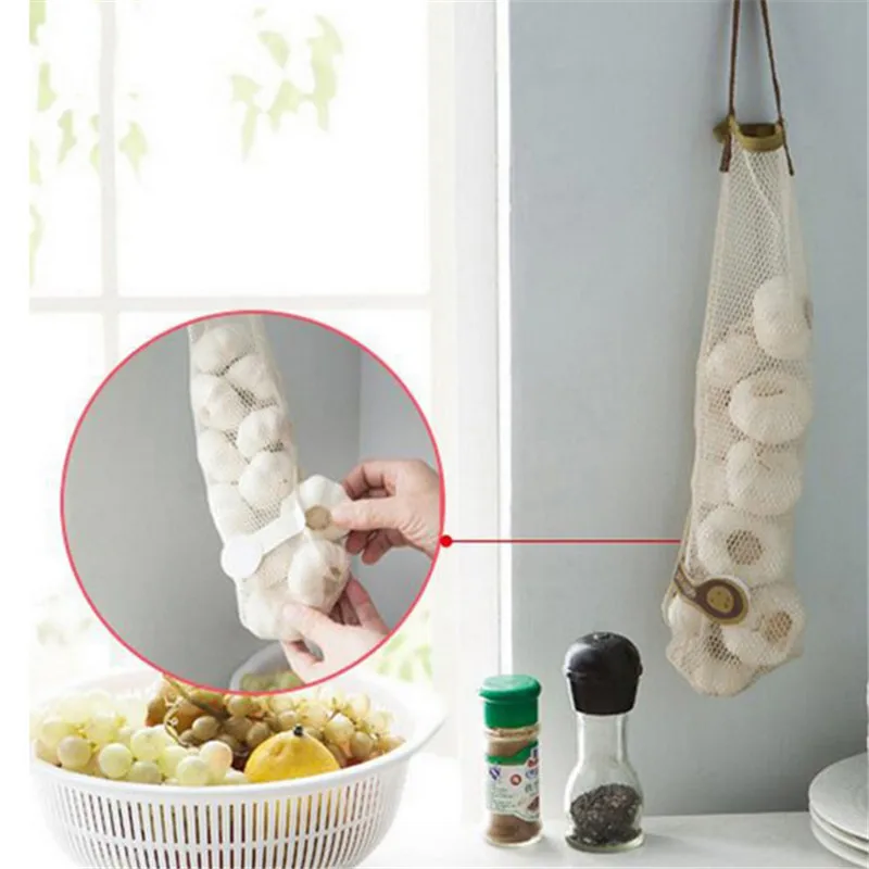 Vegetable Onion Potato Storage Hanging Bags Hollow Breathable Mesh Bag Organizer Kitchen Garlic Ginger Mesh Storage Bag
Vegetable Onion Potato Storage Hanging Bags Hollow Breathable Mesh Bag Organizer Kitchen Garlic Ginger Mesh Storage Bag