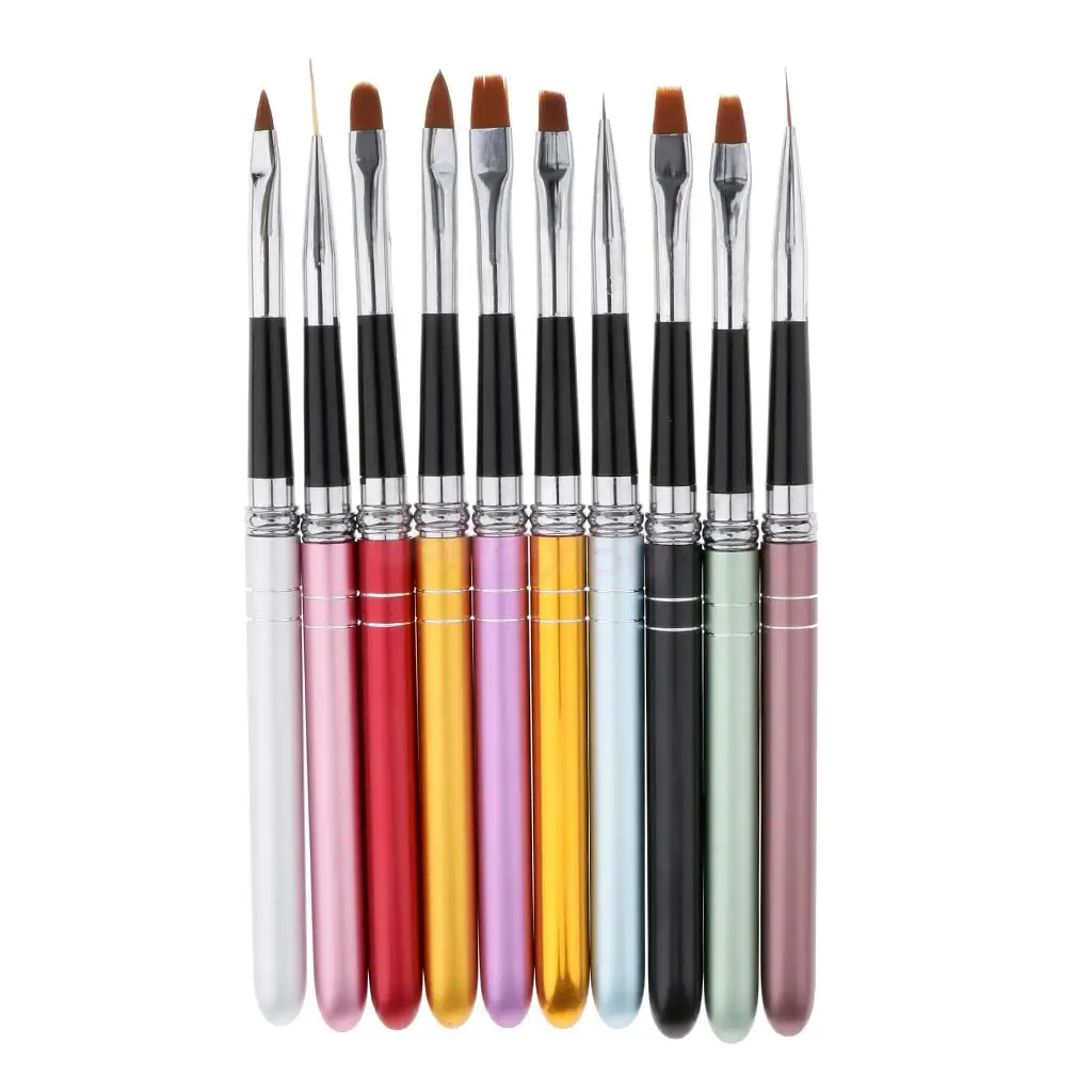 10PCS Nail Art Design Brush Set Gel UV Drawing Painting Dotting Polish Brush Pencil Manicure
10PCS Nail Art Design Brush Set Gel UV Drawing Painting Dotting Polish Brush Pencil Manicure