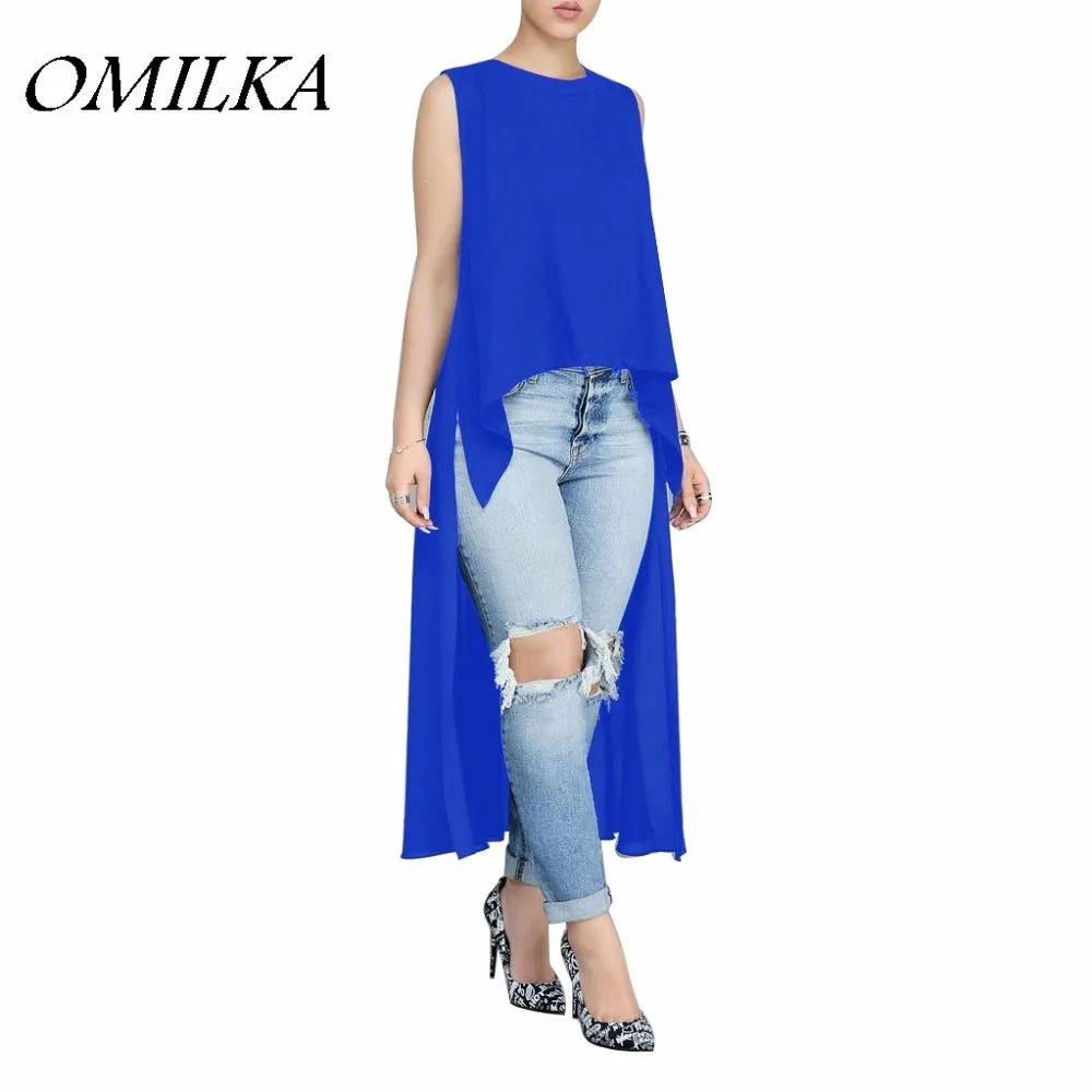Футболка OMILKA женская, летняя, без рукавов, с круглым вырезом, спереди, с коротким задником, длинная, повседневная, свободная, синяя, черная, кр...
Футболка OMILKA женская, летняя, без рукавов, с круглым вырезом, спереди, с коротким задником, длинная, повседневная, свободная, синяя, черная, кр...
