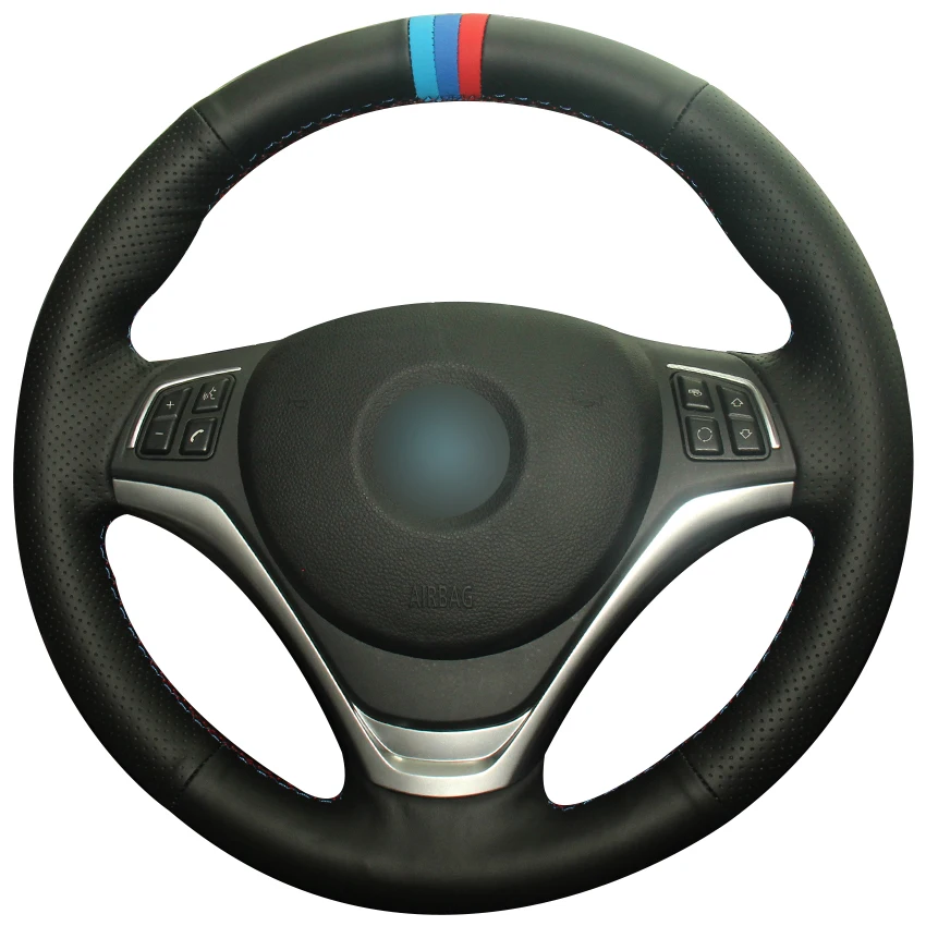 Black Natural Leather Light Blue Blue Red Marker Car Steering Wheel Cover for BMW X1 2014 2015
Black Natural Leather Light Blue Blue Red Marker Car Steering Wheel Cover for BMW X1 2014 2015