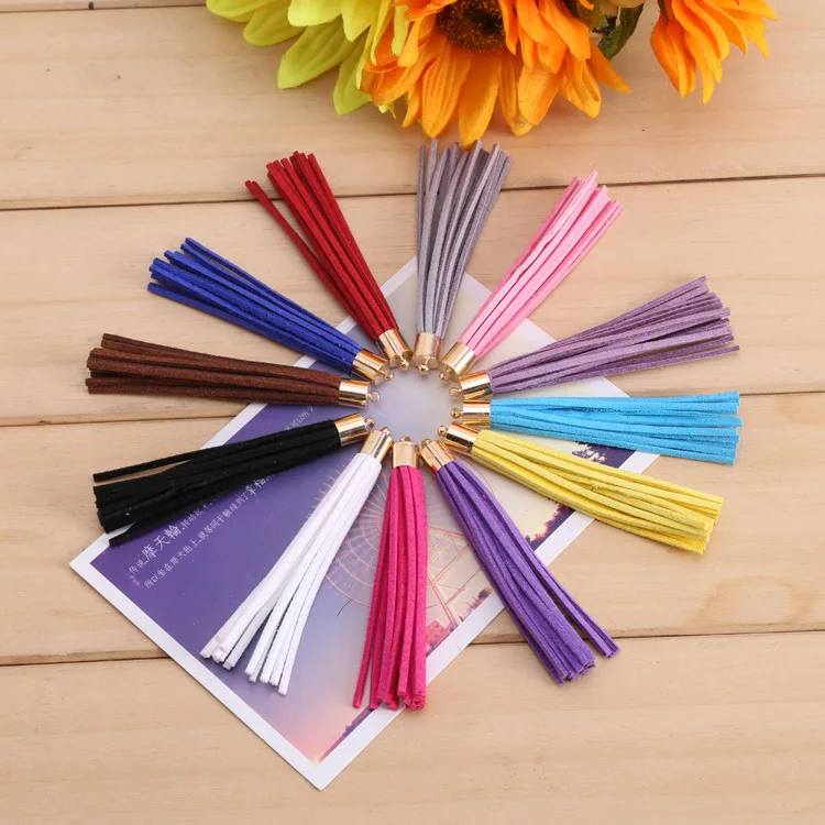 10pcs New 80mm Suede Tassel for Keychain Cellphone Straps Jewelry Charms Leather Tassels Handmade DIY Accessories
10pcs New 80mm Suede Tassel for Keychain Cellphone Straps Jewelry Charms Leather Tassels Handmade DIY Accessories