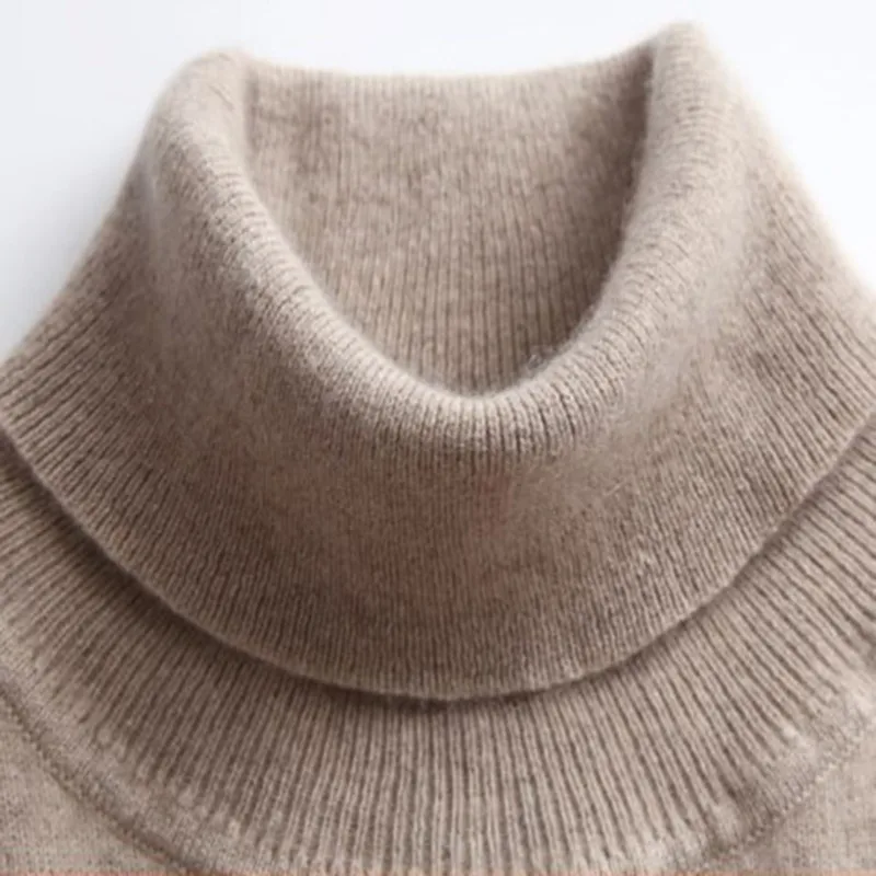 Autumn ladies cashmere sweater knit short sweater women's high collar sweater large size women's sweater
Autumn ladies cashmere sweater knit short sweater women's high collar sweater large size women's sweater