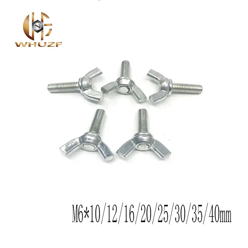 10pcs M6 Grade 4.8 Butterfly Bolt Fastener Twist Wing Screw Claw Thumb Blots 304 Stainless steel M6*10/12/16/20/25/30/35/40mm
10pcs M6 Grade 4.8 Butterfly Bolt Fastener Twist Wing Screw Claw Thumb Blots 304 Stainless steel M6*10/12/16/20/25/30/35/40mm