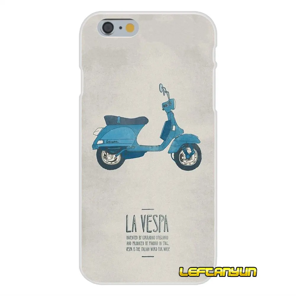 Синий Vespa для Samsung Galaxy S3 S4 S5 MINI S6 S7 edge S8 S9 Plus Note 2 3 4 5 8 аксессуары чехлы телефонов |
