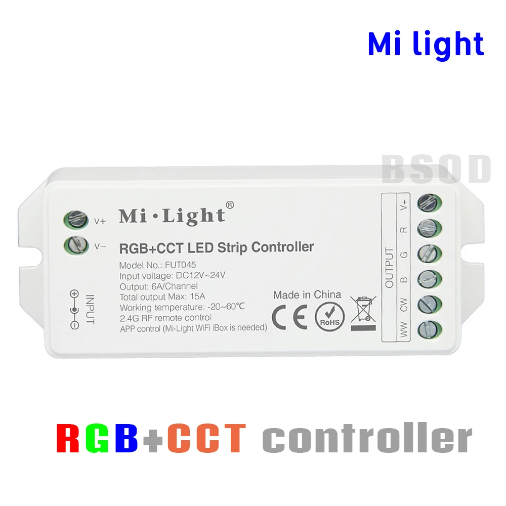 BSOD Led Controller RGBW CCT Milight FUT045 RF 2.4GHz Wireless Switch Color Temperature Adjustable Brightness DC12V24V
BSOD Led Controller RGBW CCT Milight FUT045 RF 2.4GHz Wireless Switch Color Temperature Adjustable Brightness DC12V24V