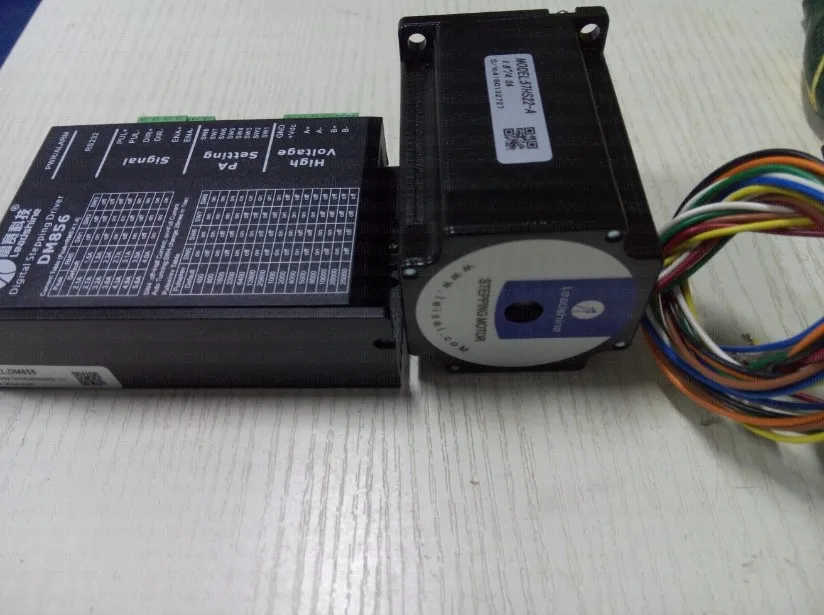 Whole 2 pcs a lot a new Leadshine Stepper driver DM856 +A NEMA 23 stepper motor 57HS22-A output 2.2NM Torque shaft 8mm a set
Whole 2 pcs a lot a new Leadshine Stepper driver DM856 +A NEMA 23 stepper motor 57HS22-A output 2.2NM Torque shaft 8mm a set