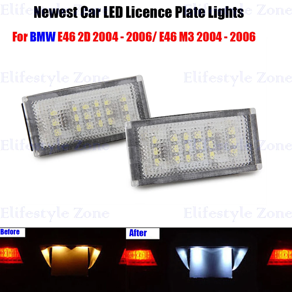 2 x LED Number License Plate Lamps OBC Error Free 18 LED For BMW E46 2D E46 M3 2004 - 2006
2 x LED Number License Plate Lamps OBC Error Free 18 LED For BMW E46 2D E46 M3 2004 - 2006