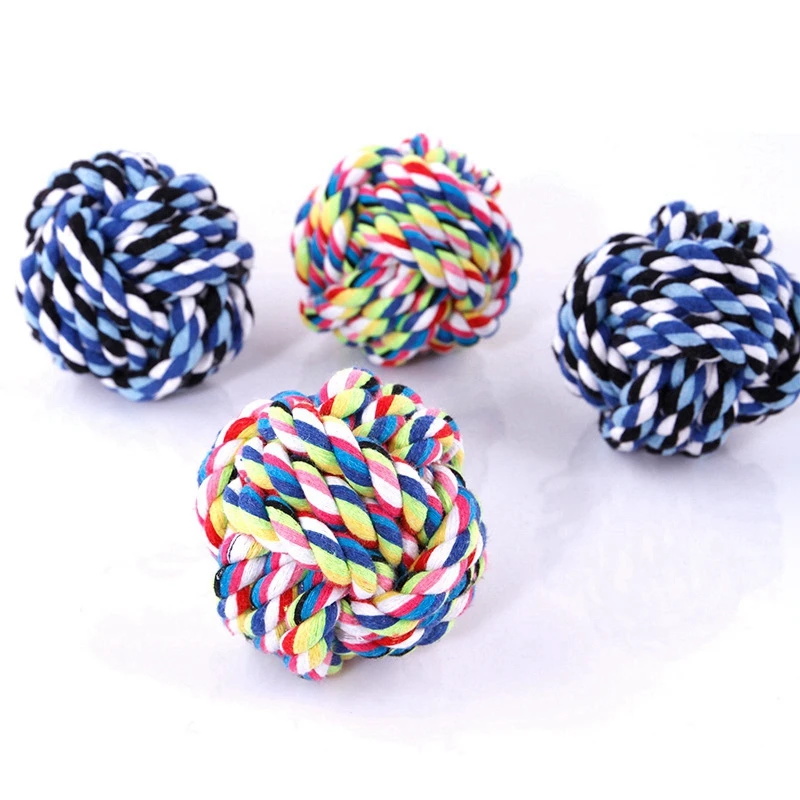New Design Pets Rope Ball Toys Bite Ball Colorful Squeak Toys Dog Wool Pet Puppy Chew Toys
New Design Pets Rope Ball Toys Bite Ball Colorful Squeak Toys Dog Wool Pet Puppy Chew Toys