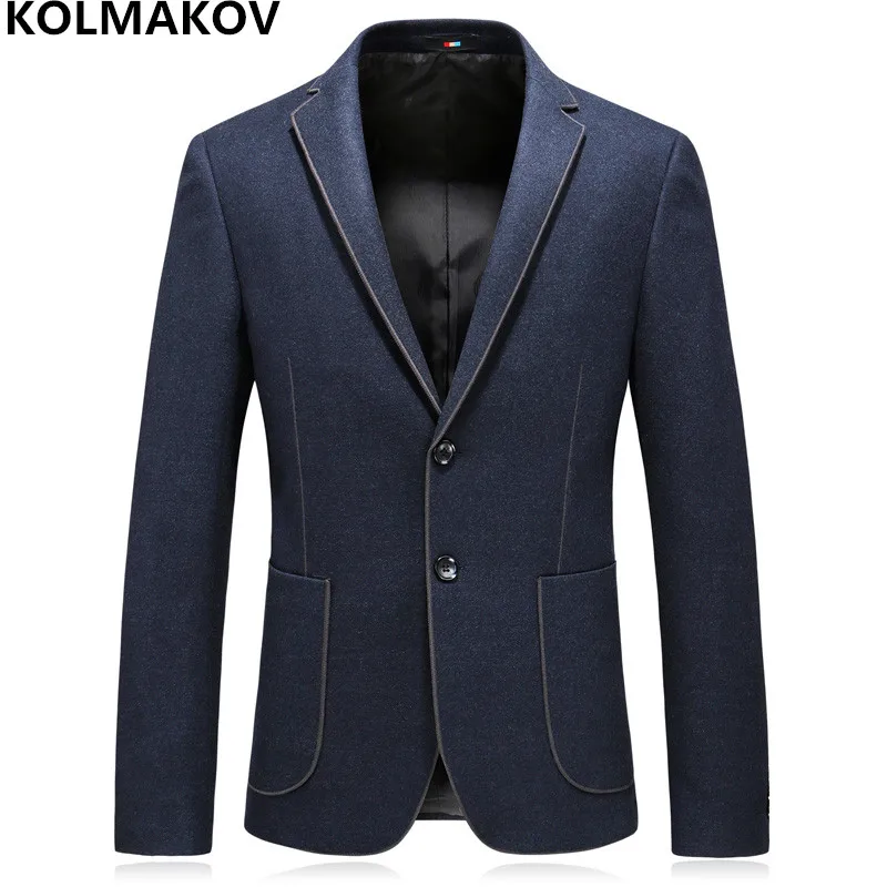 KOLMAKOV Blazers Men 2019 Men's New Classic Wool Blazer Masculino Mens Blazer Jackets Slim Fit Suits Hombre Navy Blue Coat M-4XL
KOLMAKOV Blazers Men 2019 Men's New Classic Wool Blazer Masculino Mens Blazer Jackets Slim Fit Suits Hombre Navy Blue Coat M-4XL