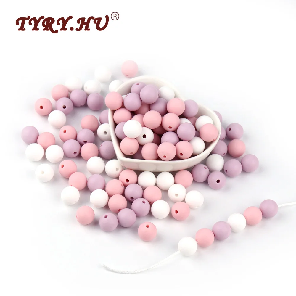 TYRY.HU 30Pcs Silicone Beads Food Grade Silicone Teether Round 12mm Baby Teething Beads BPA Free Baby Tooth Care Shower Gifts
TYRY.HU 30Pcs Silicone Beads Food Grade Silicone Teether Round 12mm Baby Teething Beads BPA Free Baby Tooth Care Shower Gifts