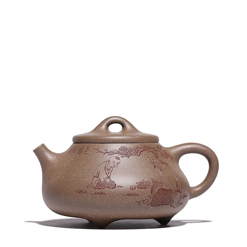 undressed ore section of mud stone gourd ladle pot with three legs handmade pot famous wang fang pot a drop shipping
undressed ore section of mud stone gourd ladle pot with three legs handmade pot famous wang fang pot a drop shipping