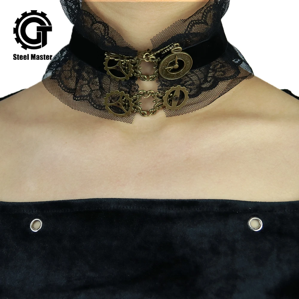 2019 Fashion Wind Vintage Necklace Lace Necklace Steam Engine Gear Clock Series Banquet Gothic Collar Cosplay Jewelry
2019 Fashion Wind Vintage Necklace Lace Necklace Steam Engine Gear Clock Series Banquet Gothic Collar Cosplay Jewelry