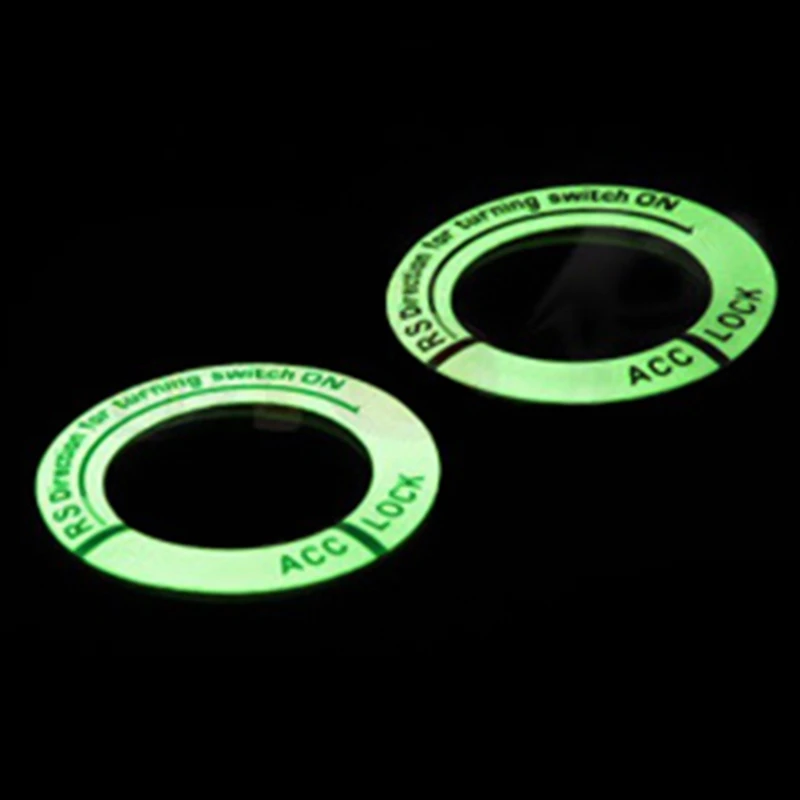 Светящееся кольцо для ключей декоративная наклейка стайлинга автомобиля