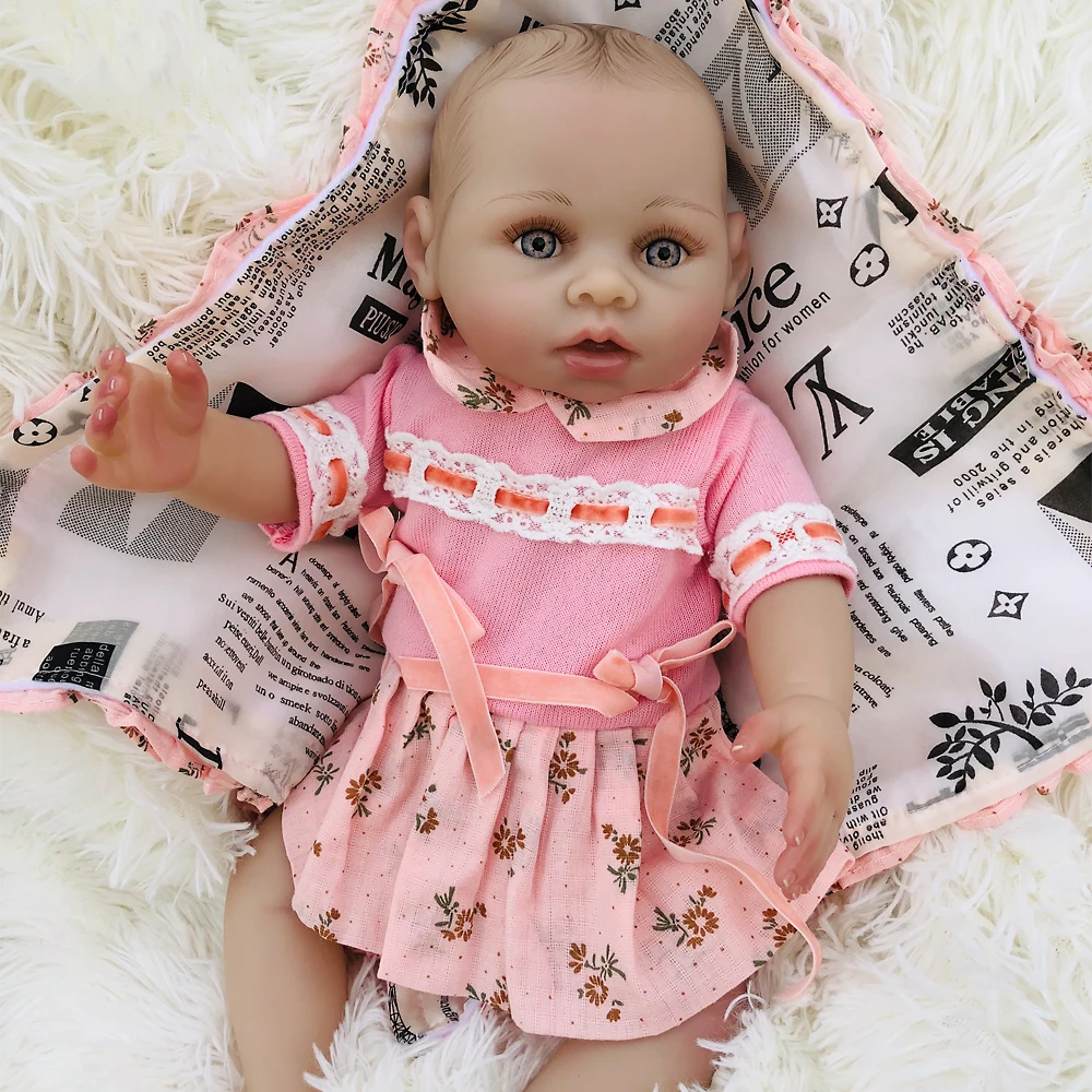 16inch corpo de silicone inteiro reborn baby girl doll lifelike newborn bebe alive boneca reborn children gift bathe toys
16inch corpo de silicone inteiro reborn baby girl doll lifelike newborn bebe alive boneca reborn children gift bathe toys