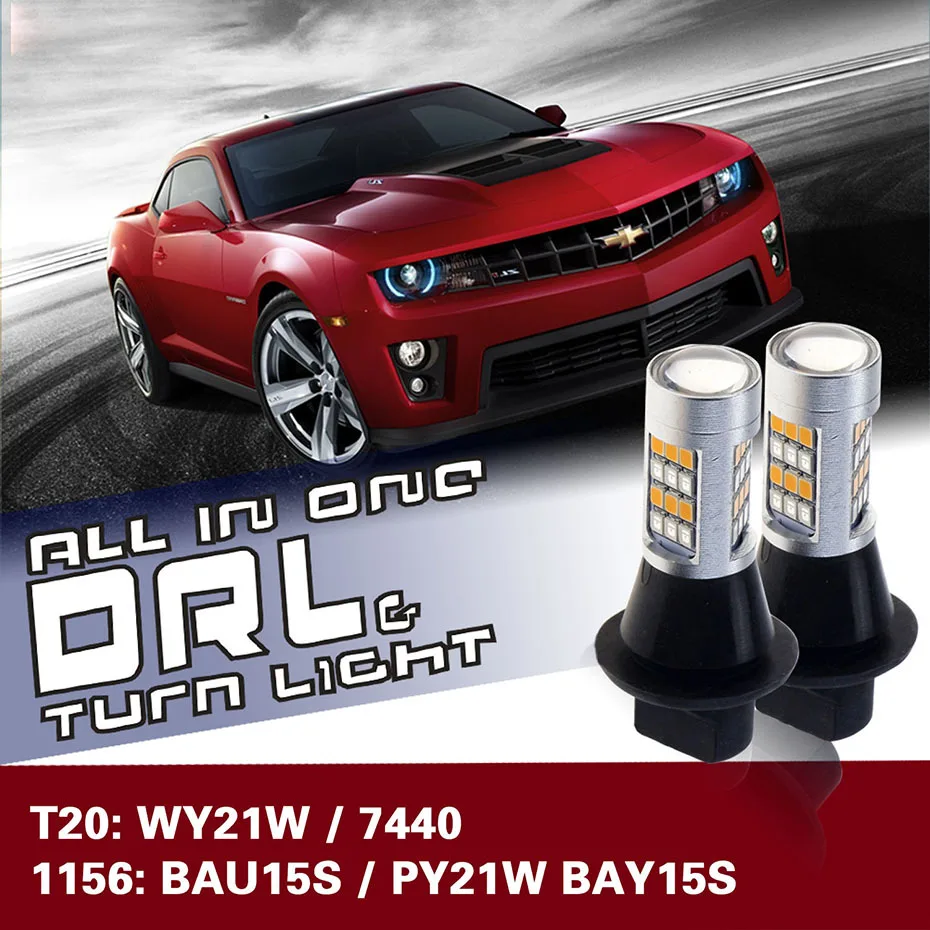 T20 7440 WY21W 1156 BAU15S/PY21W BAY15S 42 SMD led single light Daytime Running Light+Turn Signal DRL Brake light Bulbs CE
T20 7440 WY21W 1156 BAU15S/PY21W BAY15S 42 SMD led single light Daytime Running Light+Turn Signal DRL Brake light Bulbs CE