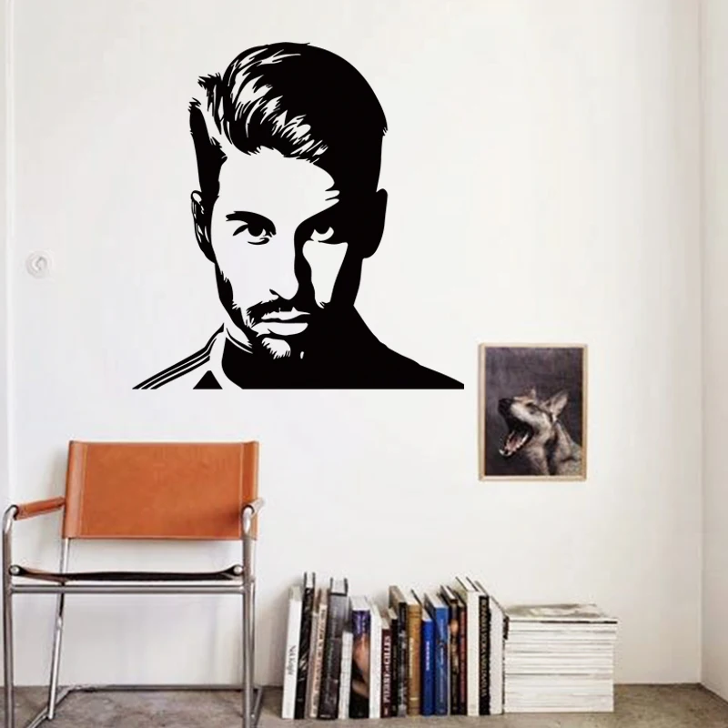 Art design cheap vinyl home decoration football Sergio Ramos wall sticker removable house decor soccer player wall decals
Art design cheap vinyl home decoration football Sergio Ramos wall sticker removable house decor soccer player wall decals