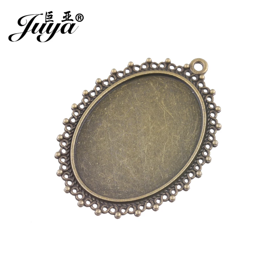 JUYA Cabochons Trays Fit 40x30mm Oval Glass Cameo Antique Bronze Silver Color Zinc Alloy Cabochon Base Setting Suppliers AD0187
JUYA Cabochons Trays Fit 40x30mm Oval Glass Cameo Antique Bronze Silver Color Zinc Alloy Cabochon Base Setting Suppliers AD0187